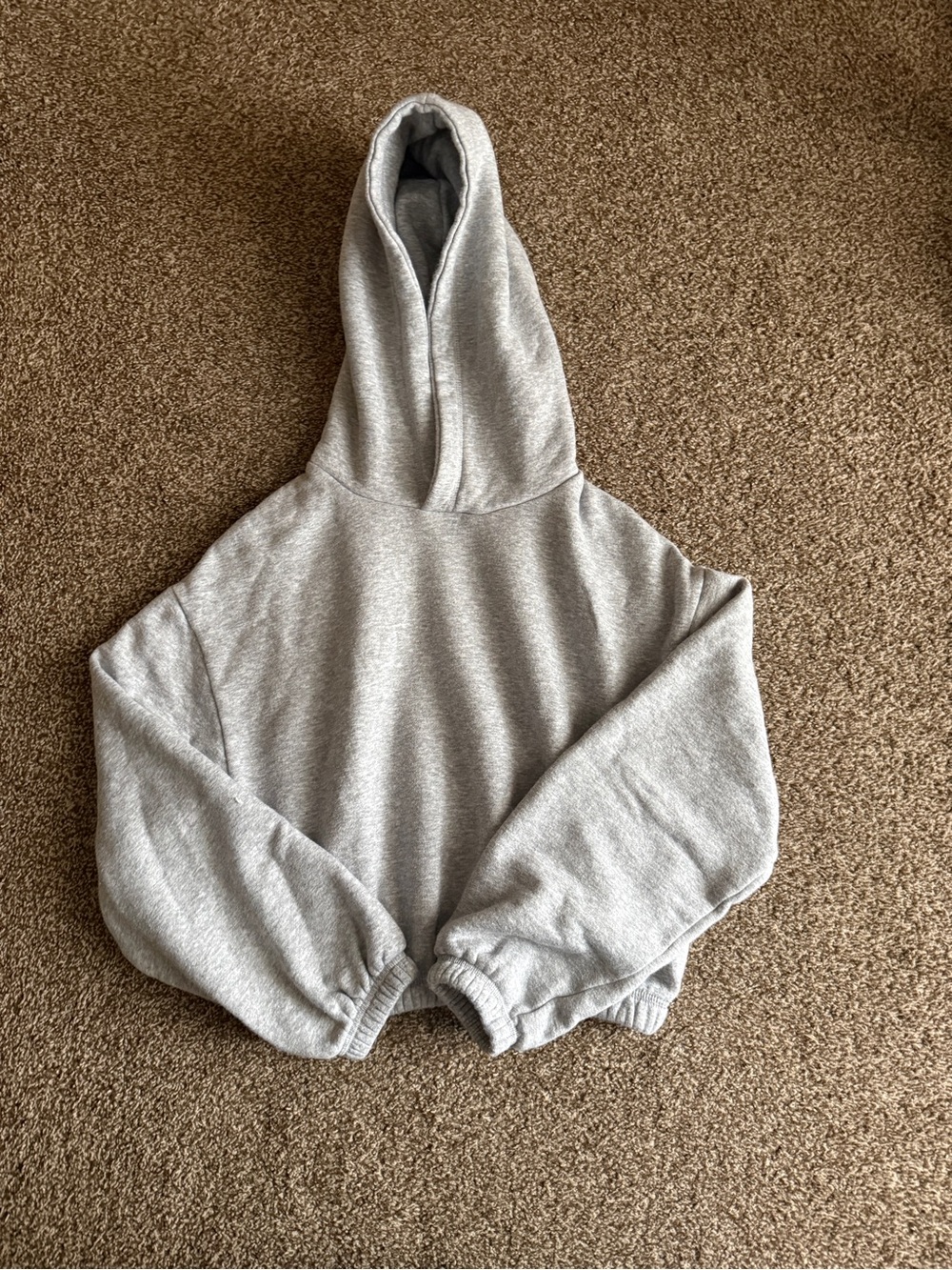 Gray Women's Hooded Sweatshirt